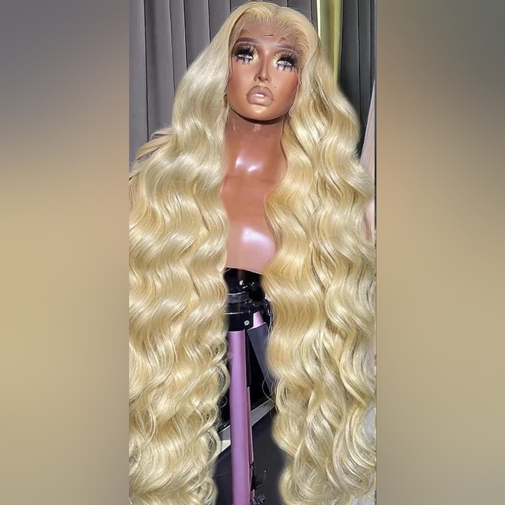 30 Inch Blonde Wig Human Hair Pre Plucked 13x4 613 Lace Front Wig